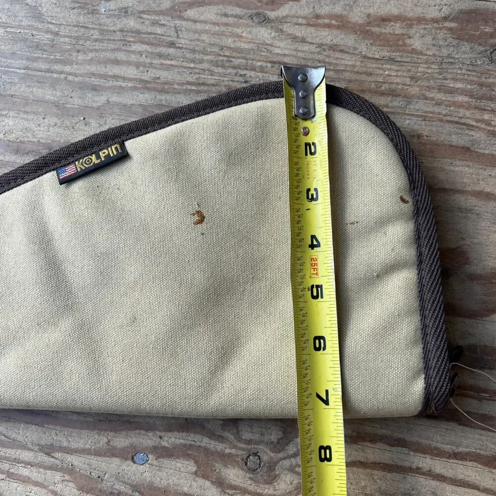 KOLPIN Soft Padded Canvas Revolver Pistol Handgun Gun Case 15x7”